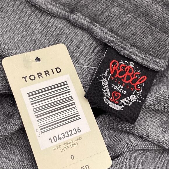 Torrid Women's Gray Classic Rebel Wilson Drawstring Jogger Pants Size 0 NWT - Picture 10 of 10